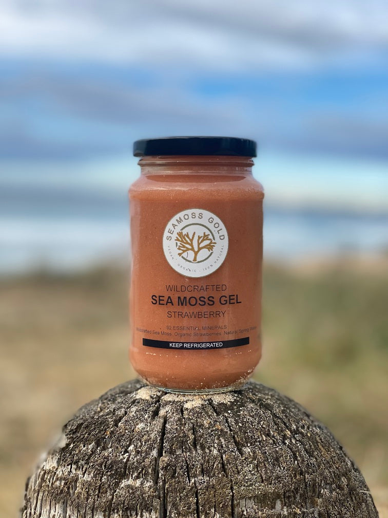 STRAWBERRY - Fruit Infused Sea Moss Gel